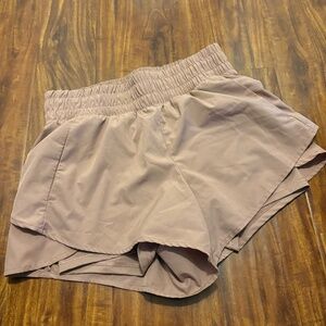 AVIA Pink/Tan Athletic Shorts